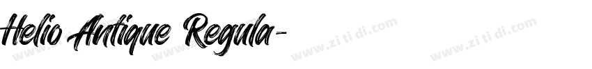 Helio Antique Regula字体转换